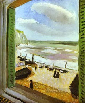 Henri Matisse Painting - Ventana abierta escena de playa fauvismo abstracto Henri Matisse